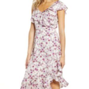 Women  Floral Print Asymmetrical Dress